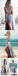 Two Pieces Cap Sleeves Side Slit Sexy Lace Cheap Beach Party Prom Dresses, PD0089