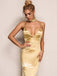 Spaghetti Strap Simple Mermaid Long Prom Dresses PG1165