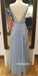 Elegant Applique A-line Tulle Long Prom Dresses PG1184