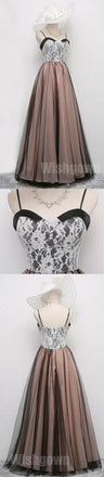 Charming Spaghetti Strap Sweetheart Popular Long Prom Dresses, WG1048 - Wish Gown