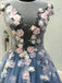 Cap Sleeves Unique Chariming Affordable Cheap Long Prom Dresses, WG1010 - Wish Gown