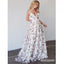 Popular Spaghetti Strap A Line Long Prom Dresses with Flowers, MD1131