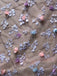 Charming Spaghetti Strap Flowers Sweetheart Long Prom Dresses, SG126
